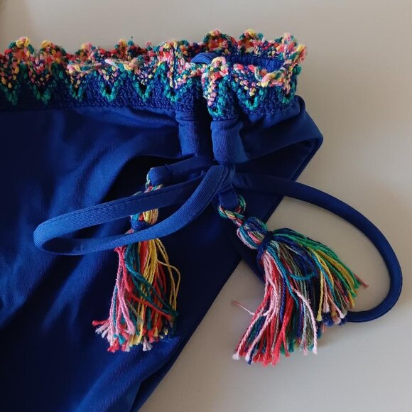 Swim Bottom BECCA Blue/Multi Colored Size S/P NEW - Picture 4 of 10
